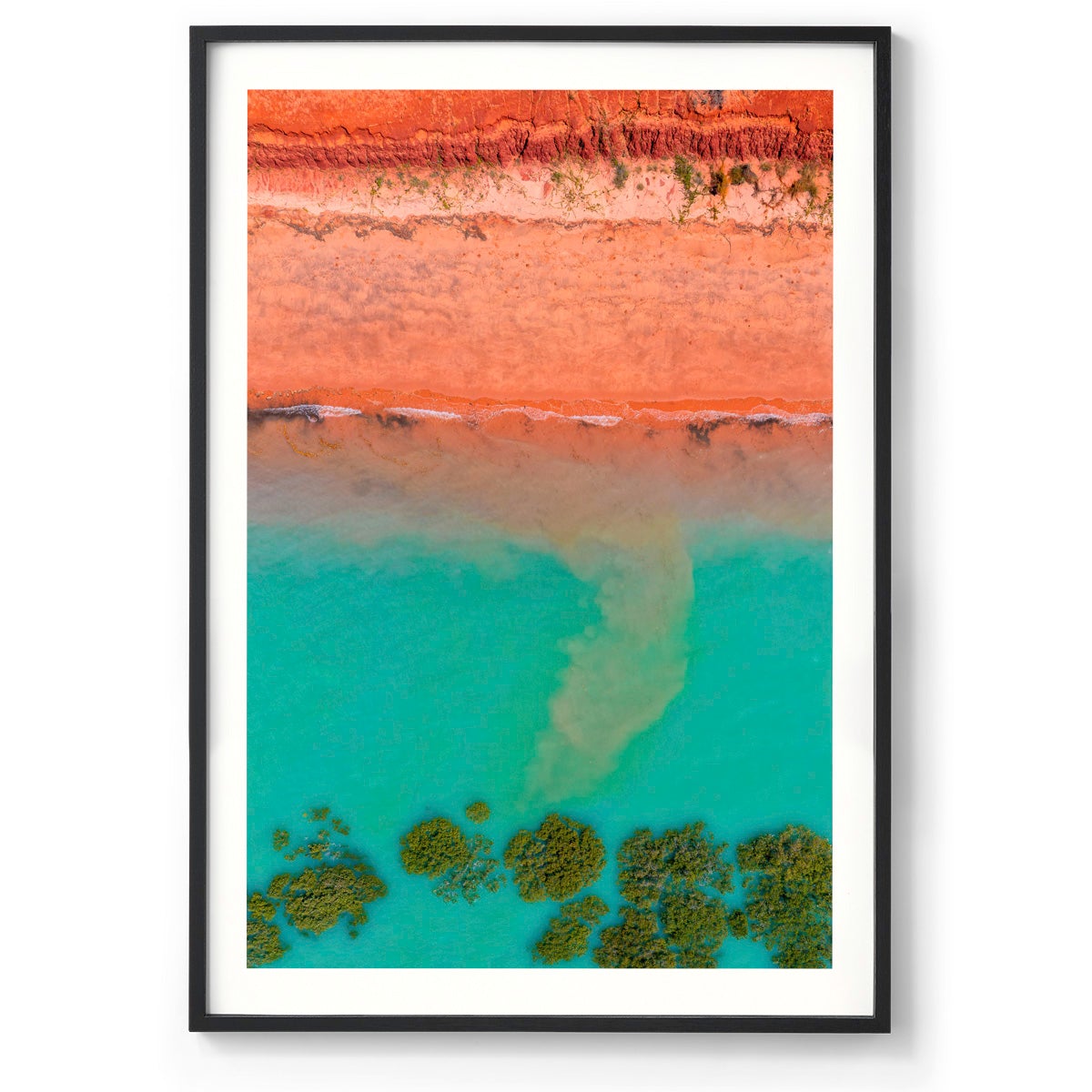 Receding Tide Roebuck Bay Broome - Framed Print