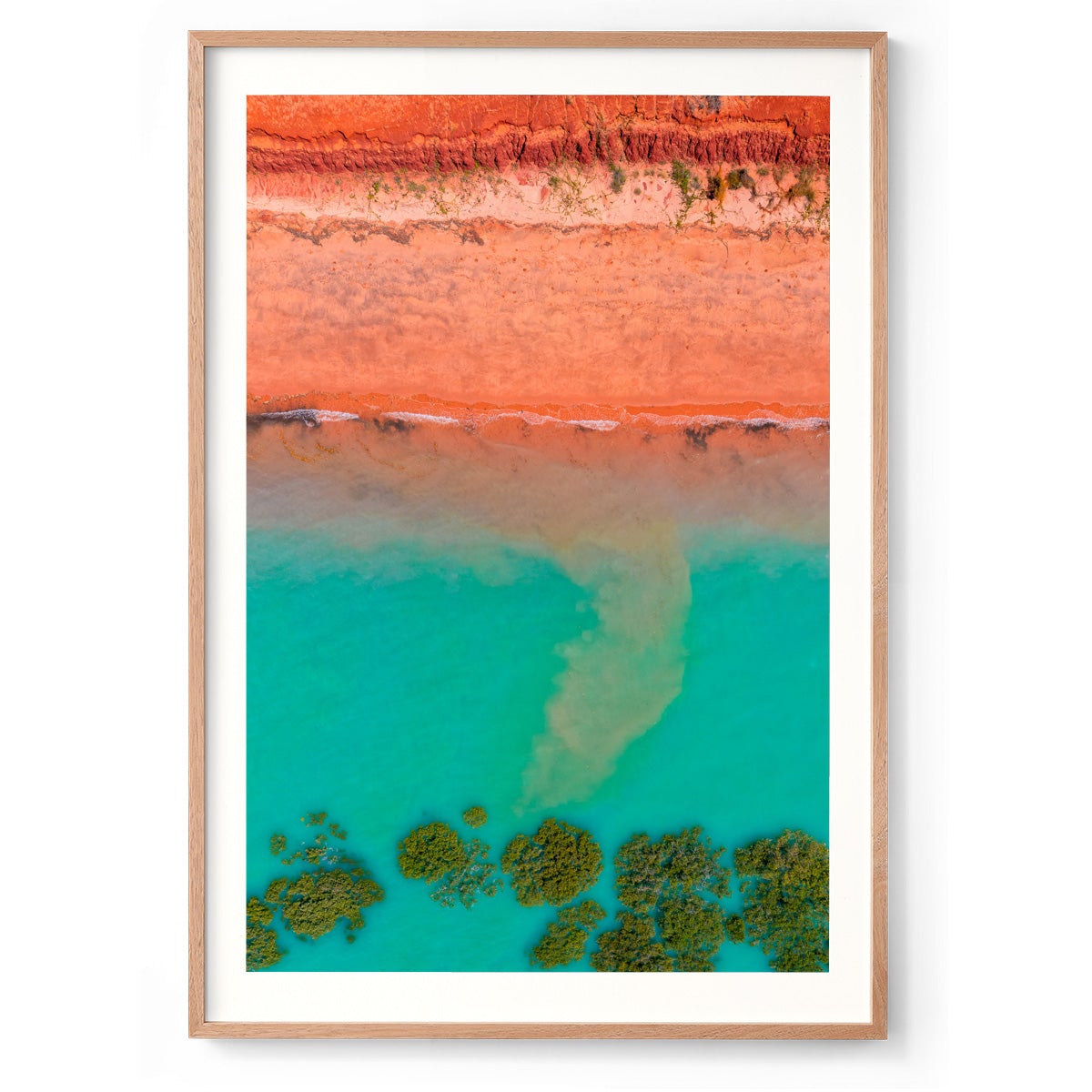 Receding Tide Roebuck Bay Broome - Framed Print