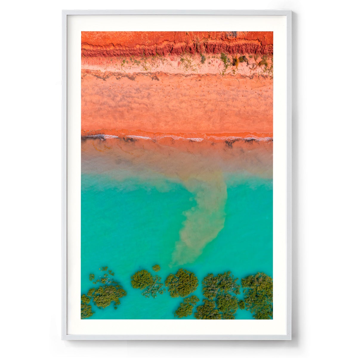 Receding Tide Roebuck Bay Broome - Framed Print