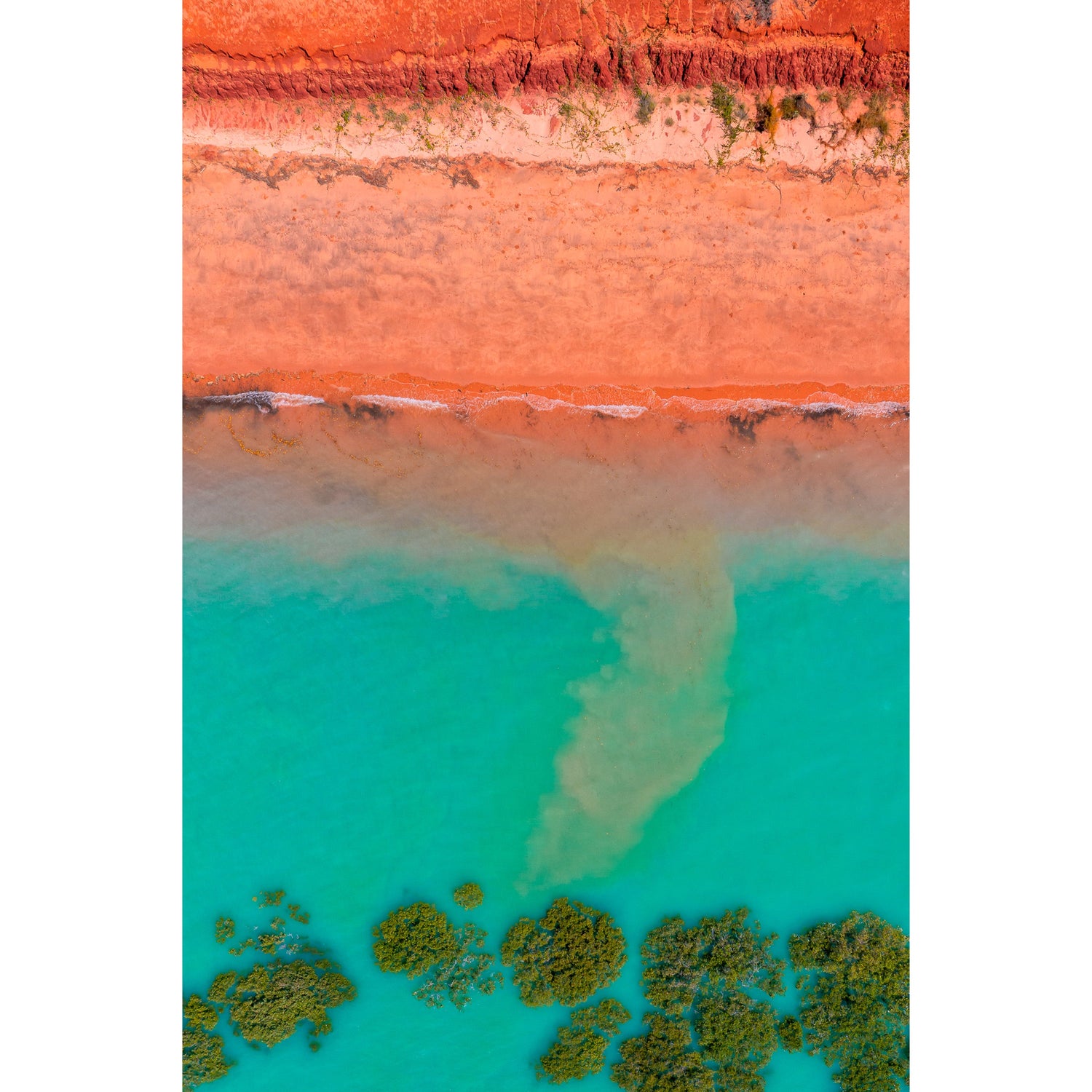 Receding Tide Roebuck Bay Broome - Framed Print