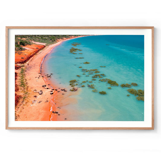 Middle Tide Roebuck Bay Broome - Framed Print