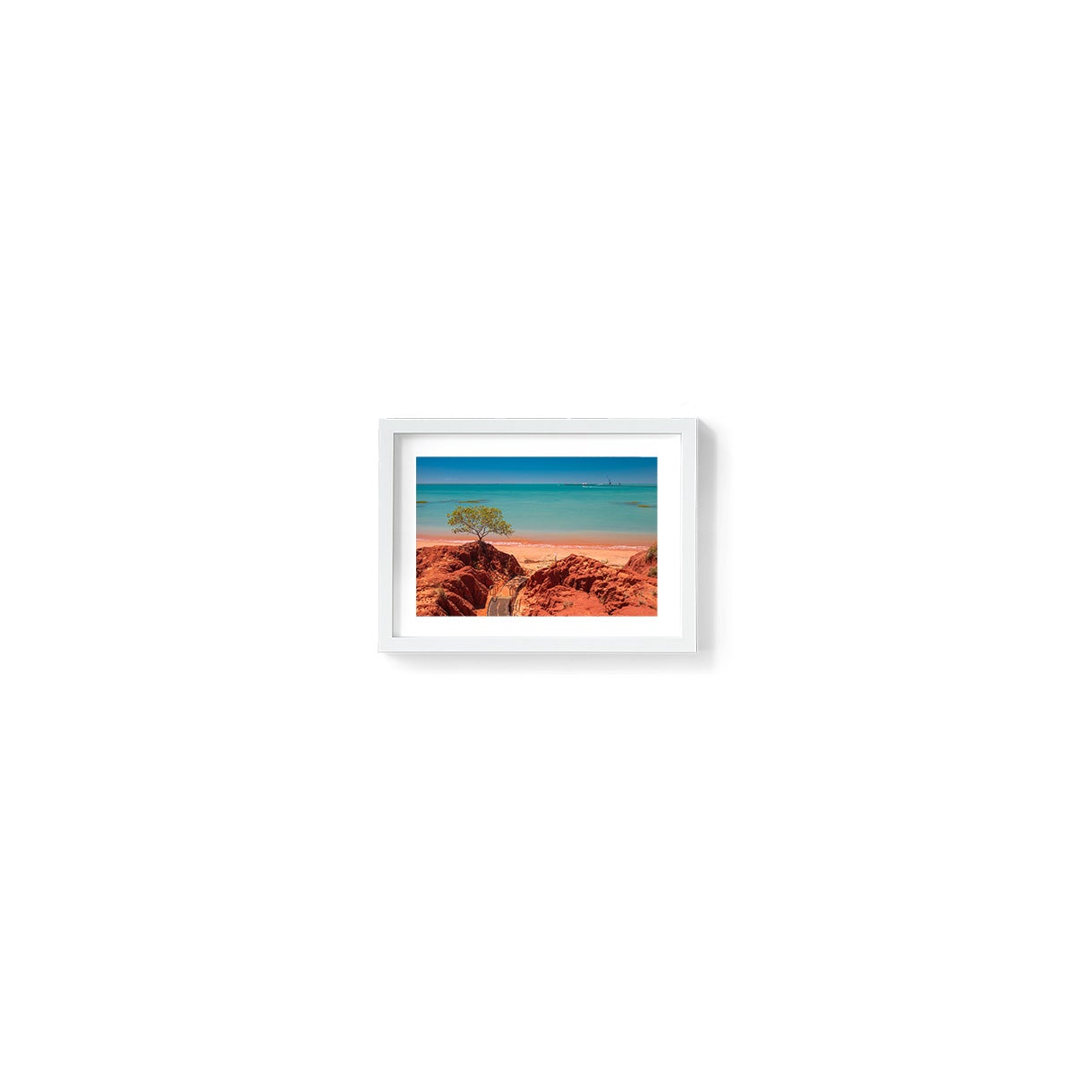 Staircase to Roebuck Bay Broome - Framed Print