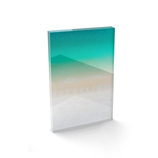 Whitehaven Beach Abstract - Acrylic ICE Block