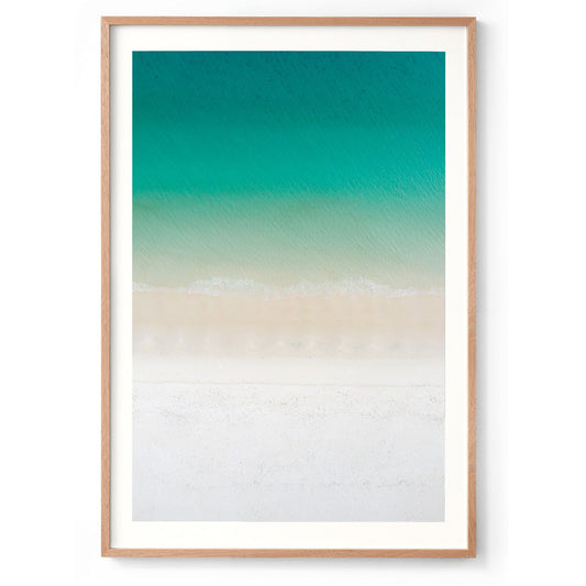 Whitehaven Beach Abstract - Framed Print