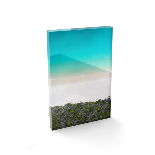 Whitehaven Beach and Forest Abstract - Acrylic ICE Block