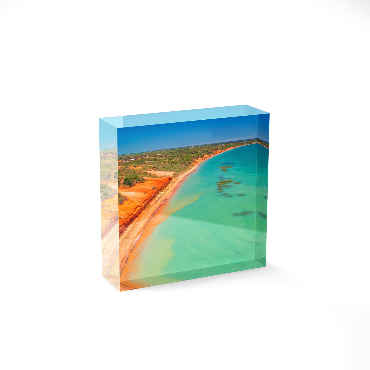 Roebuck Bay Broome - Square Acrylic ICE Block