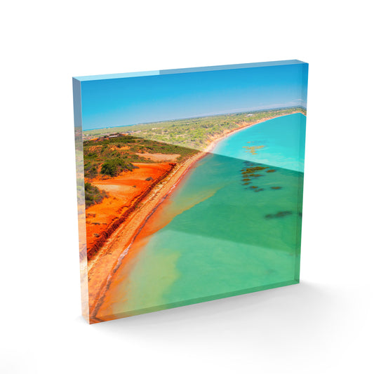 Roebuck Bay Broome - Square Acrylic ICE Block