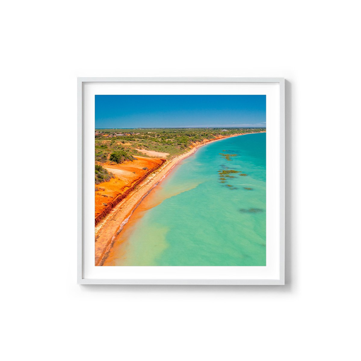 Roebuck Bay Broome - Square Framed Print