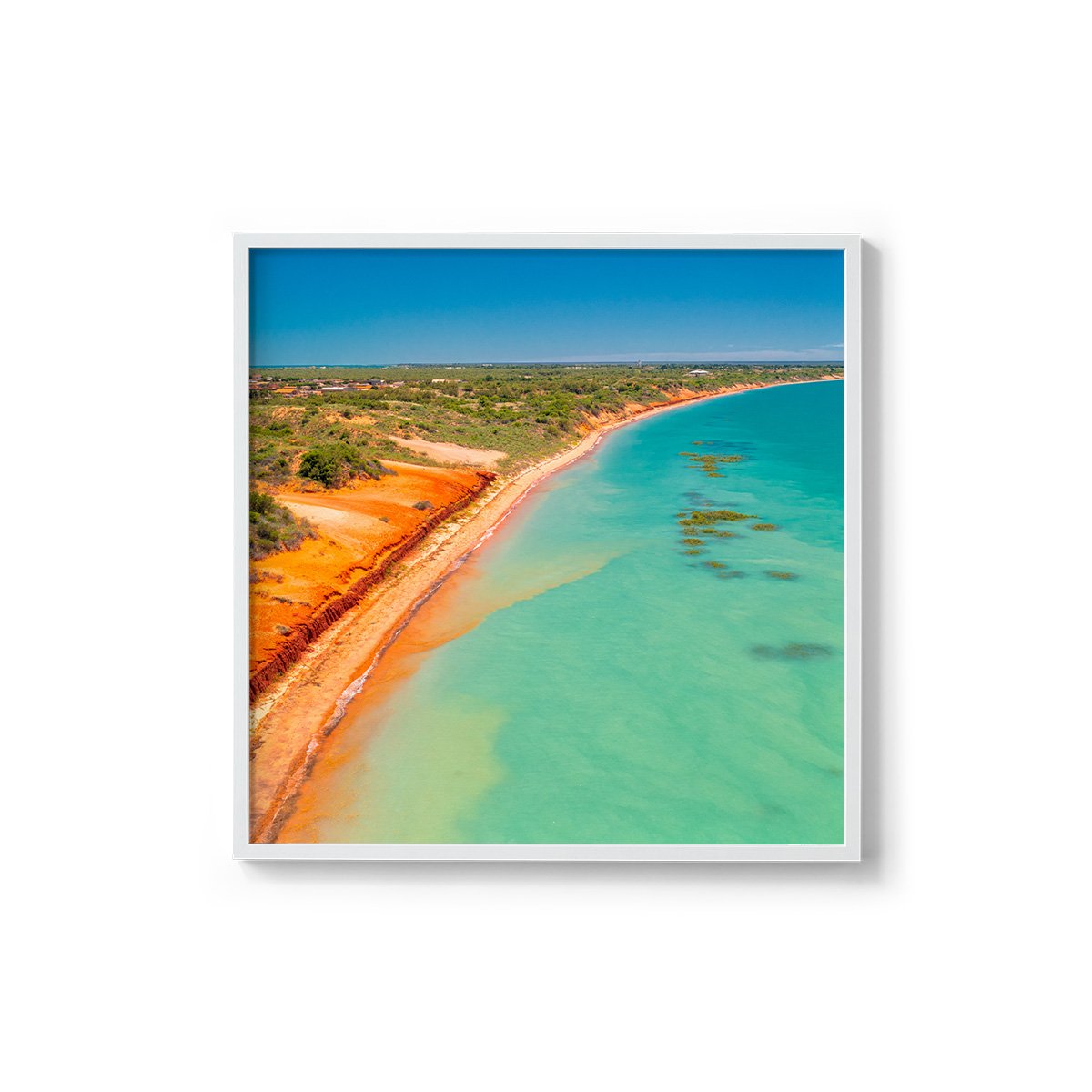 Roebuck Bay Broome - Square Framed Print