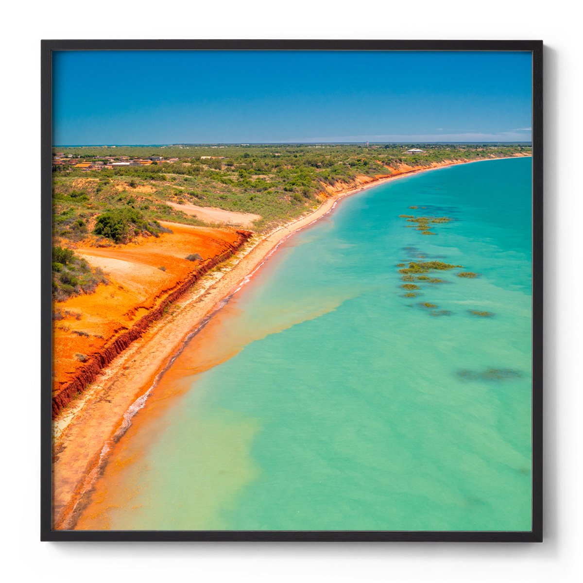 Roebuck Bay Broome - Square Framed Print