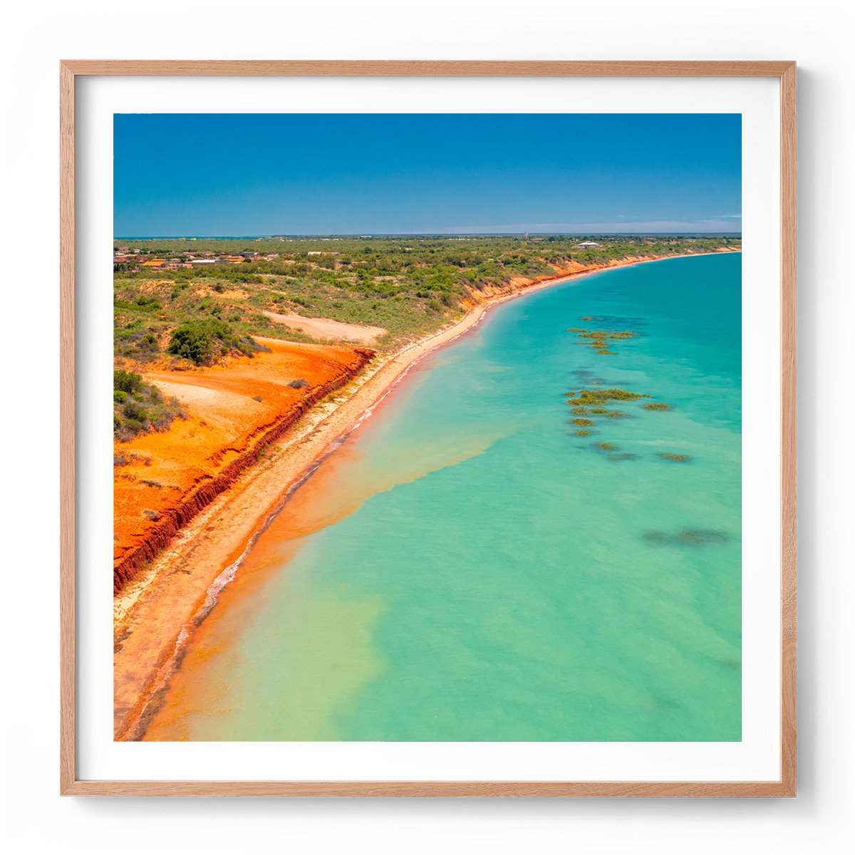 Roebuck Bay Broome - Square Framed Print