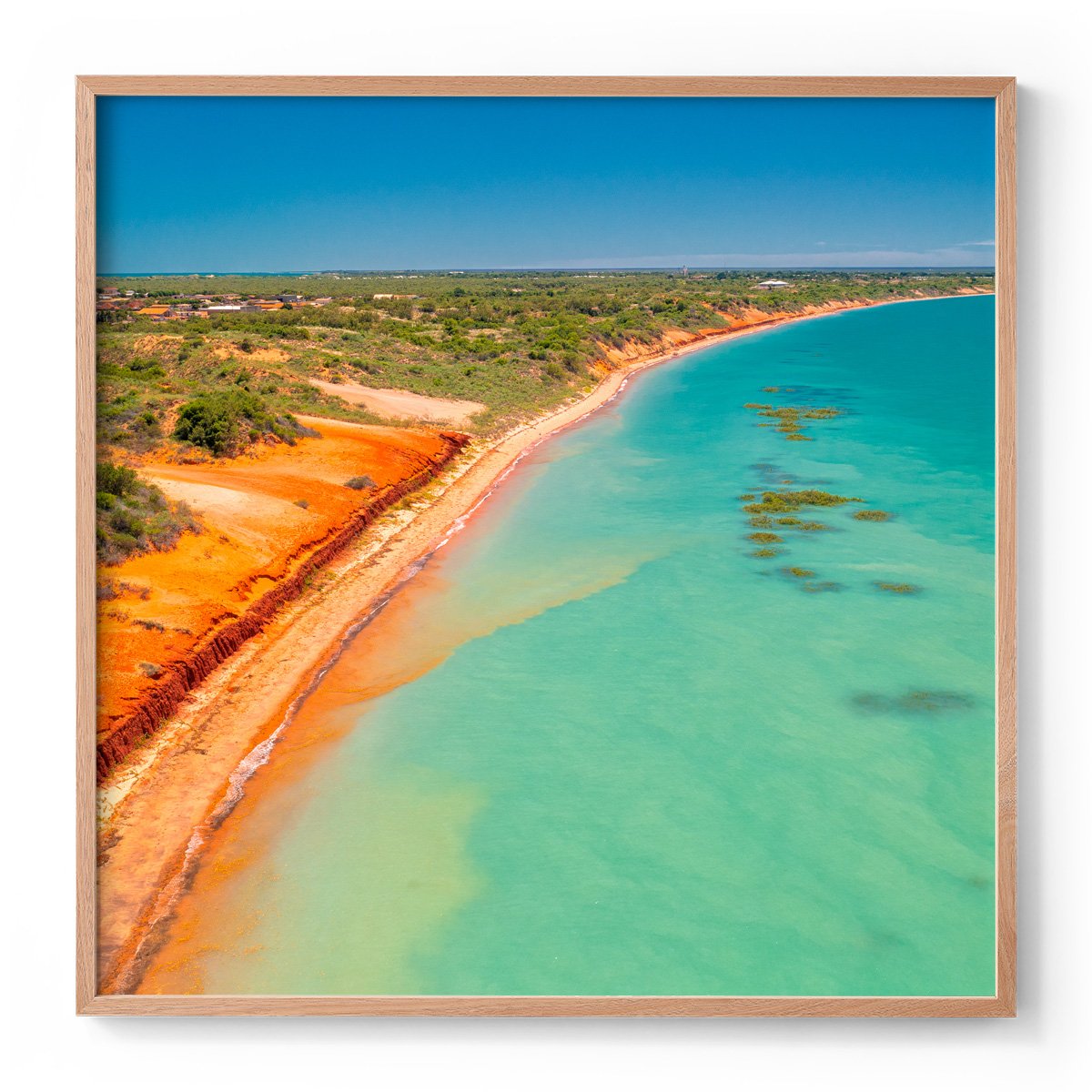 Roebuck Bay Broome - Square Framed Print