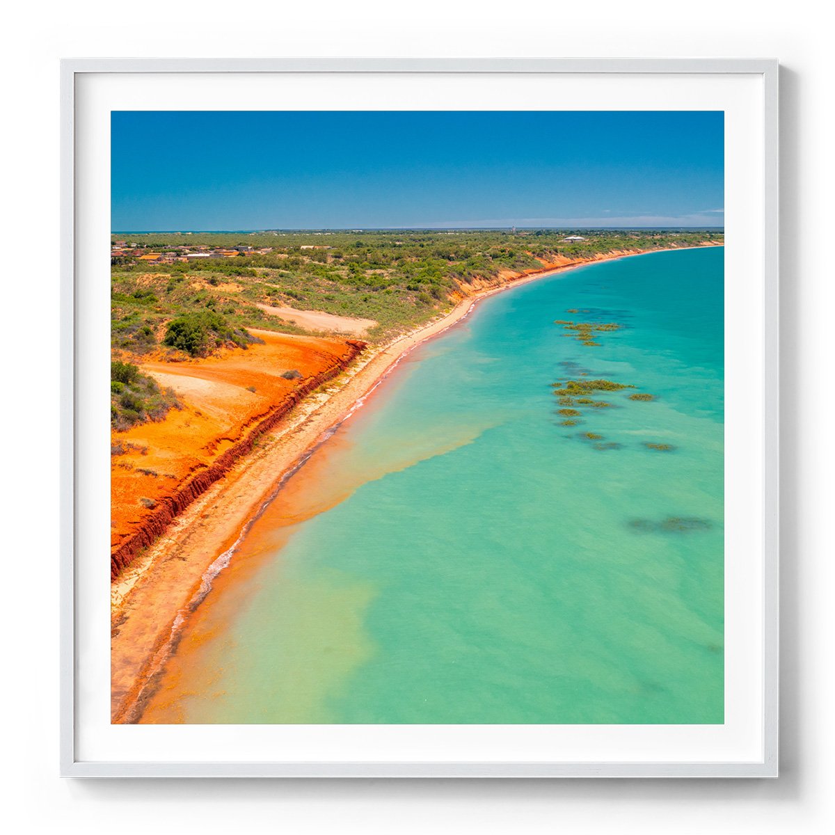 Roebuck Bay Broome - Square Framed Print