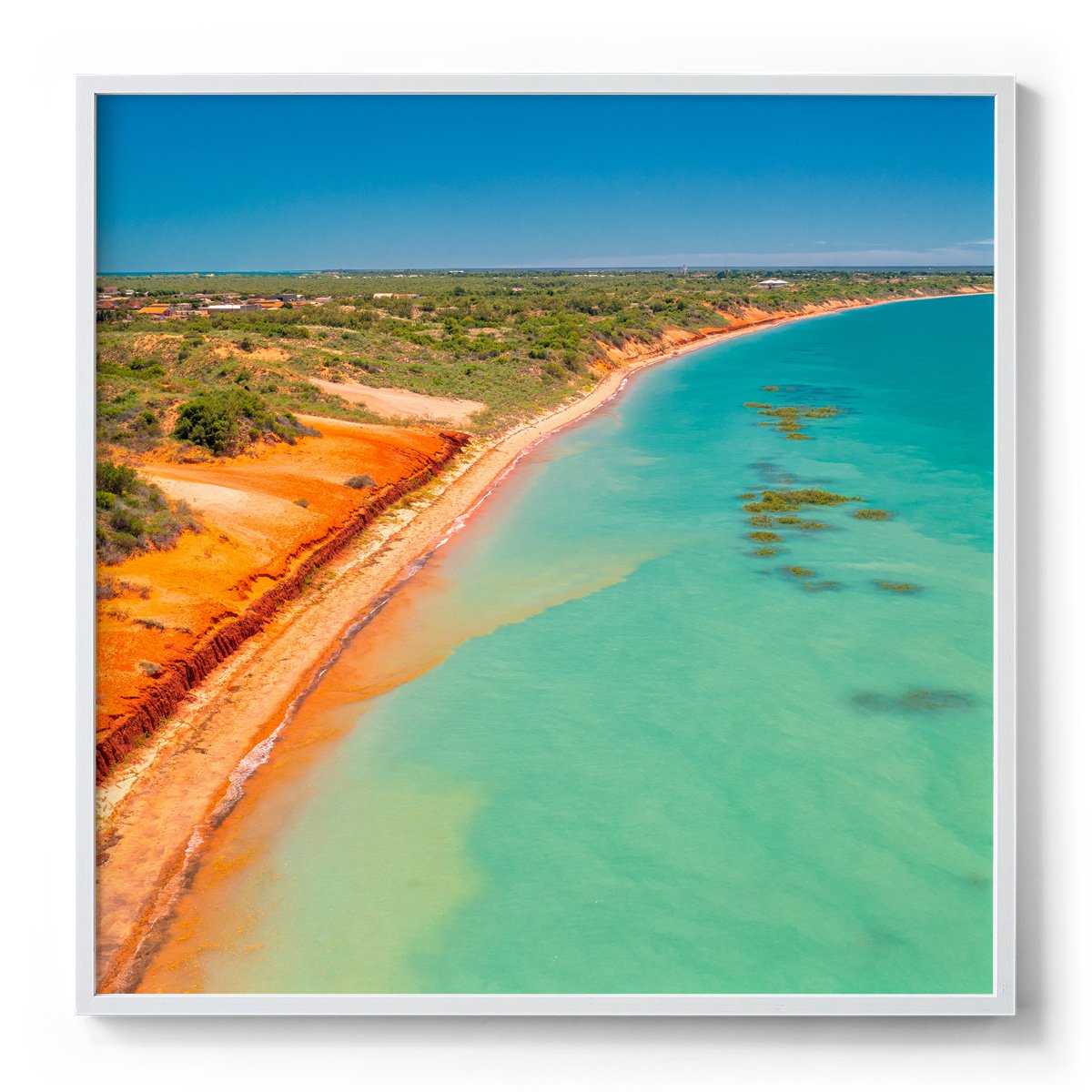 Roebuck Bay Broome - Square Framed Print