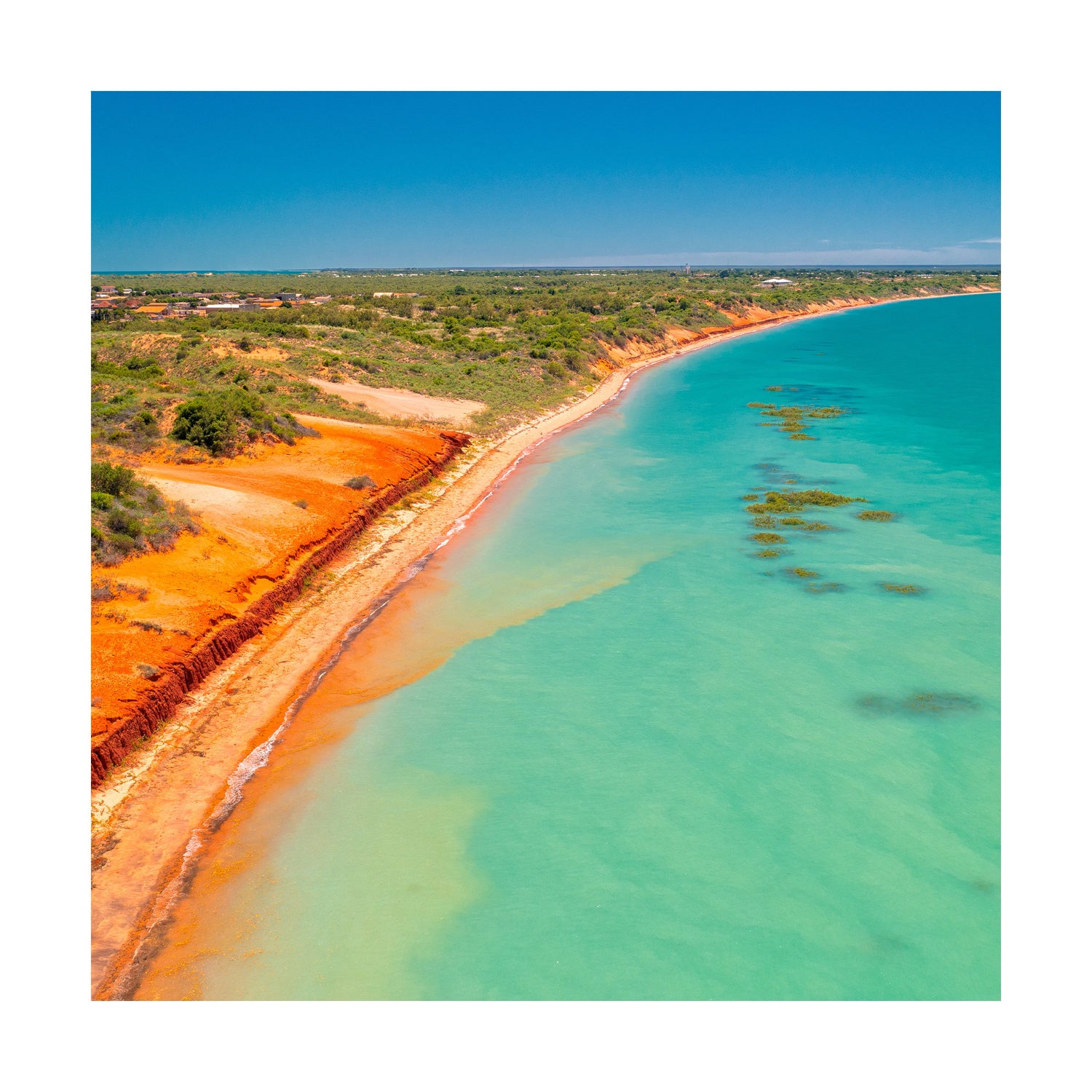 Roebuck Bay Broome - Square Framed Print