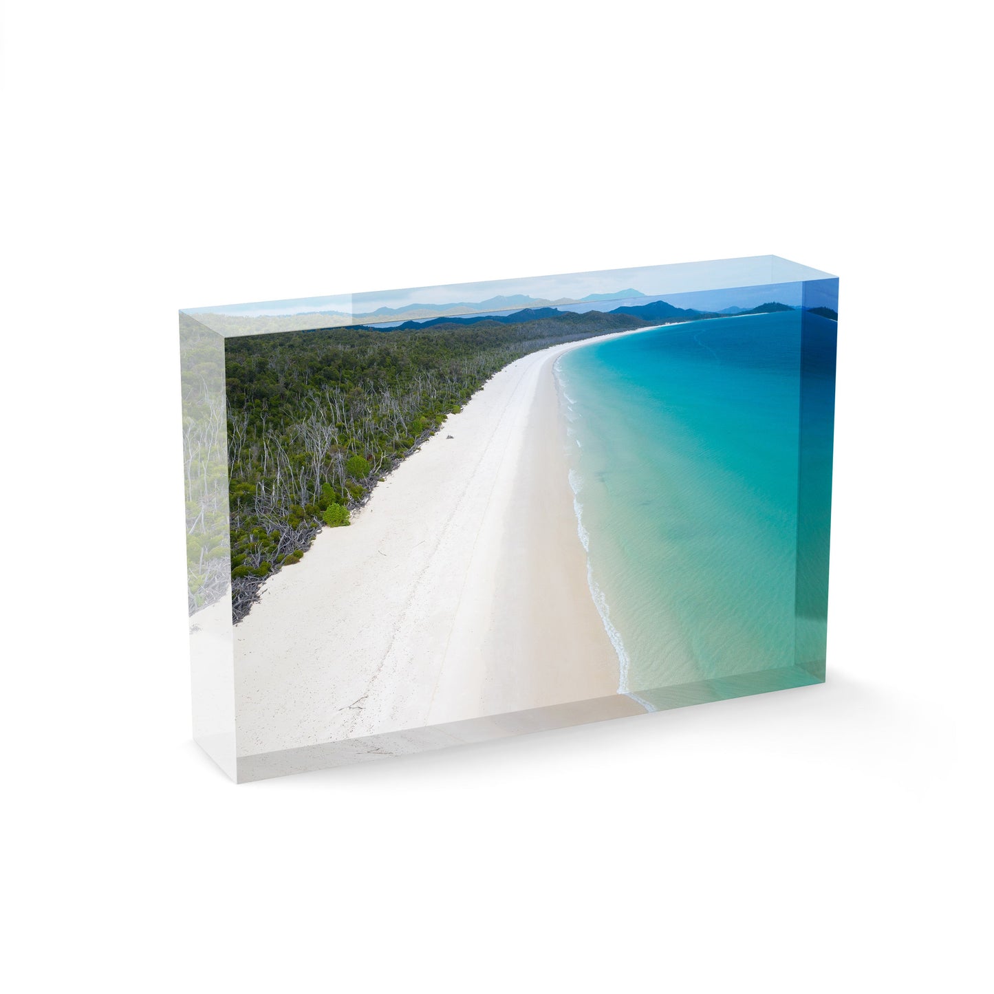 Whitehaven Beach and Forest View - Acrylic ICE Block