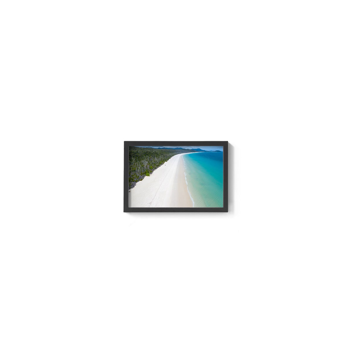 Whitehaven Beach and Forest View - Framed Print