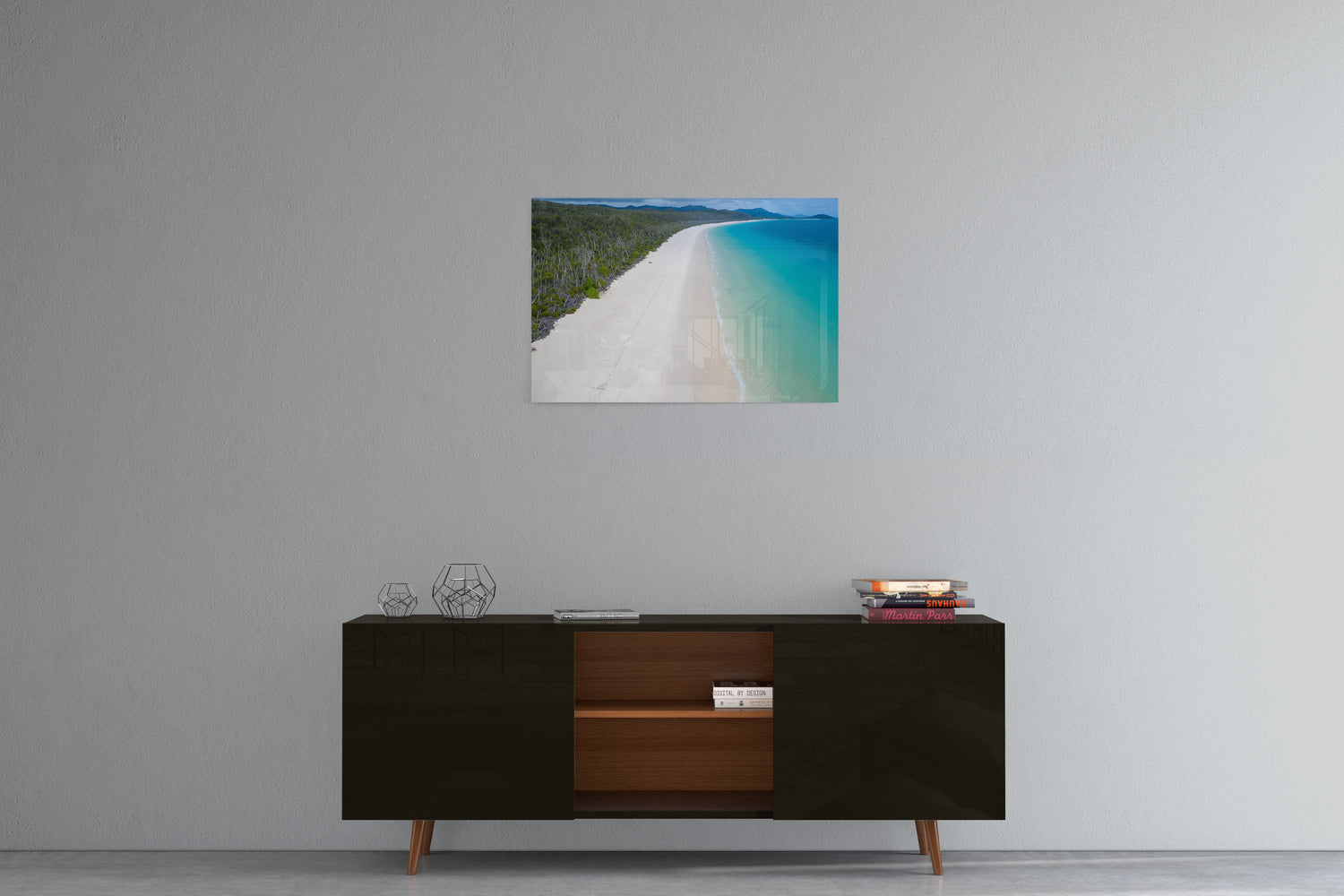 Whitehaven Beach and Forest View - Acrylic Print