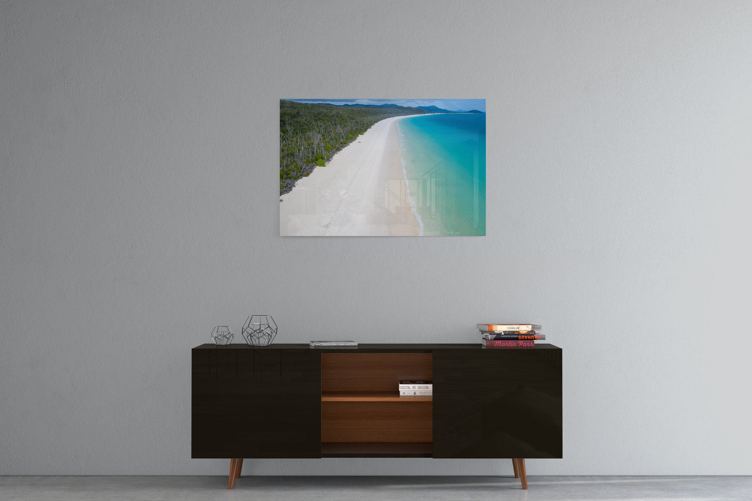 Whitehaven Beach and Forest View - Acrylic Print