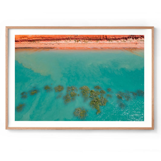 Roebuck Bay Aerial - Framed Print