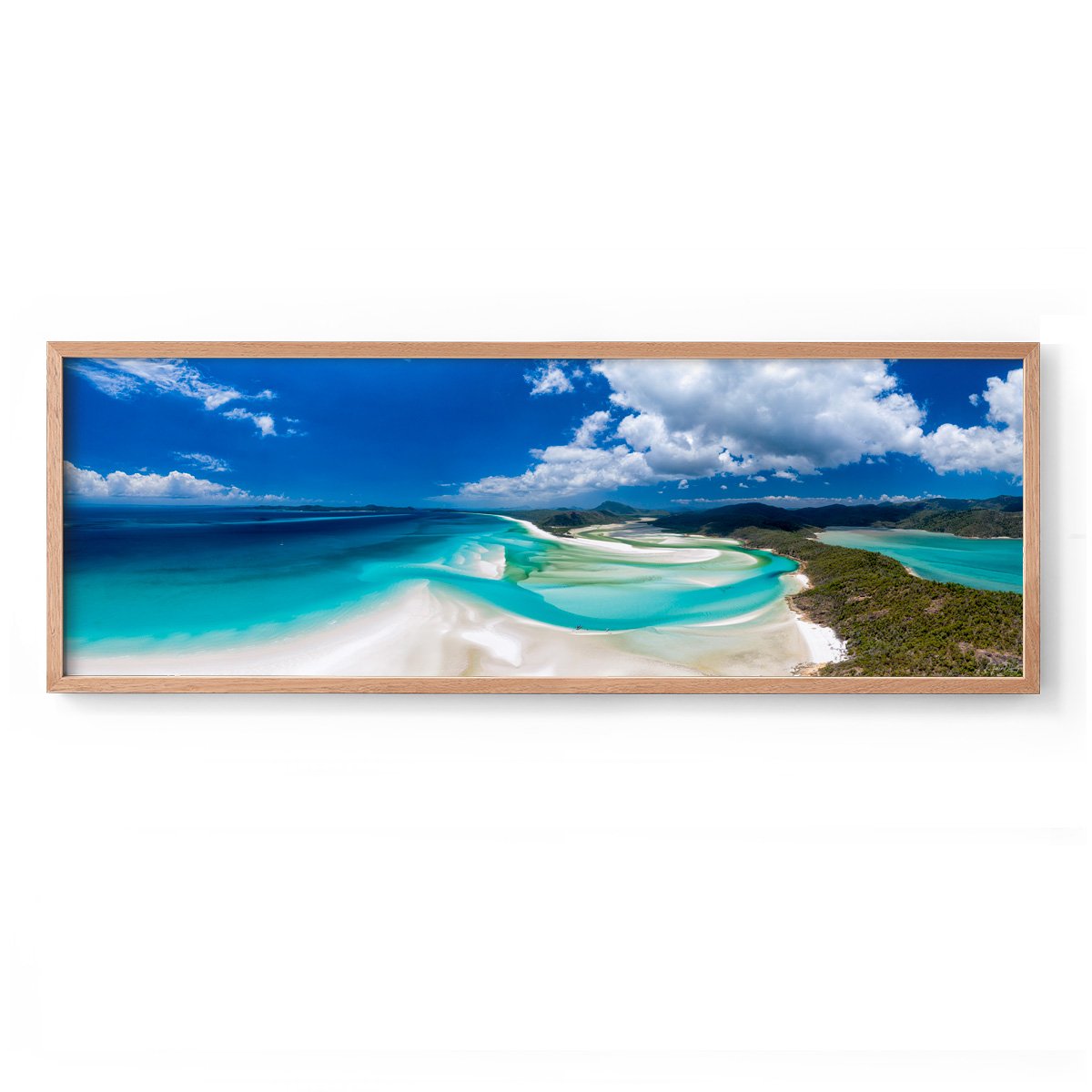 Hill Inlet, Whitsunday Island - Panoramic Framed Print