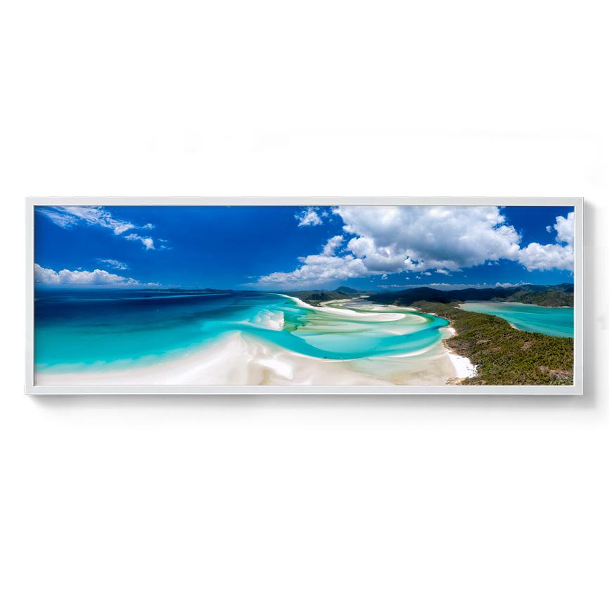 Hill Inlet, Whitsunday Island - Panoramic Framed Print