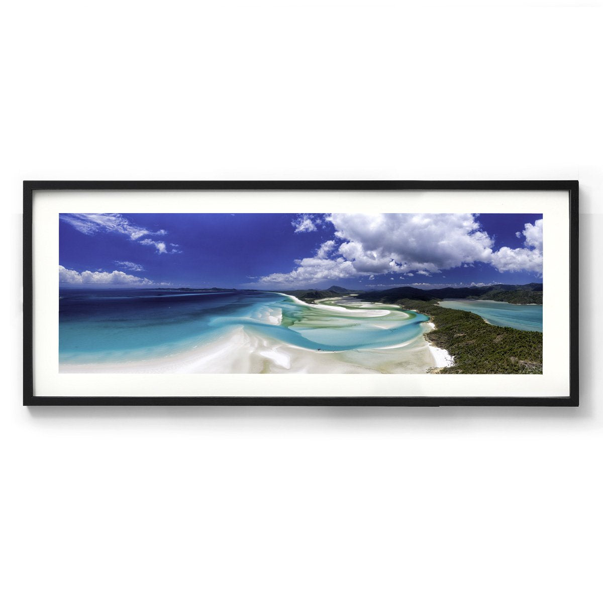 Hill Inlet, Whitsunday Island - Panoramic Framed Print