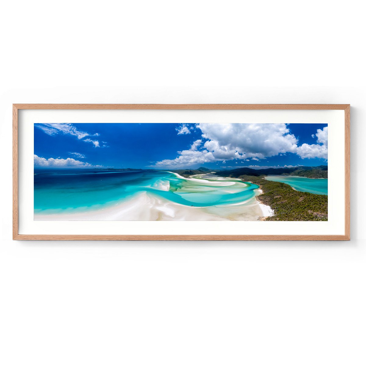 Hill Inlet, Whitsunday Island - Panoramic Framed Print