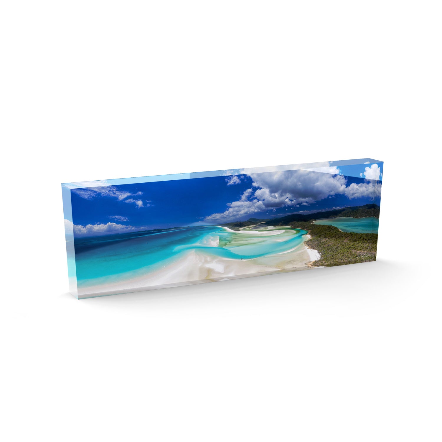 Hill Inlet, Whitsunday Island - Panoramic Acrylic ICE Block