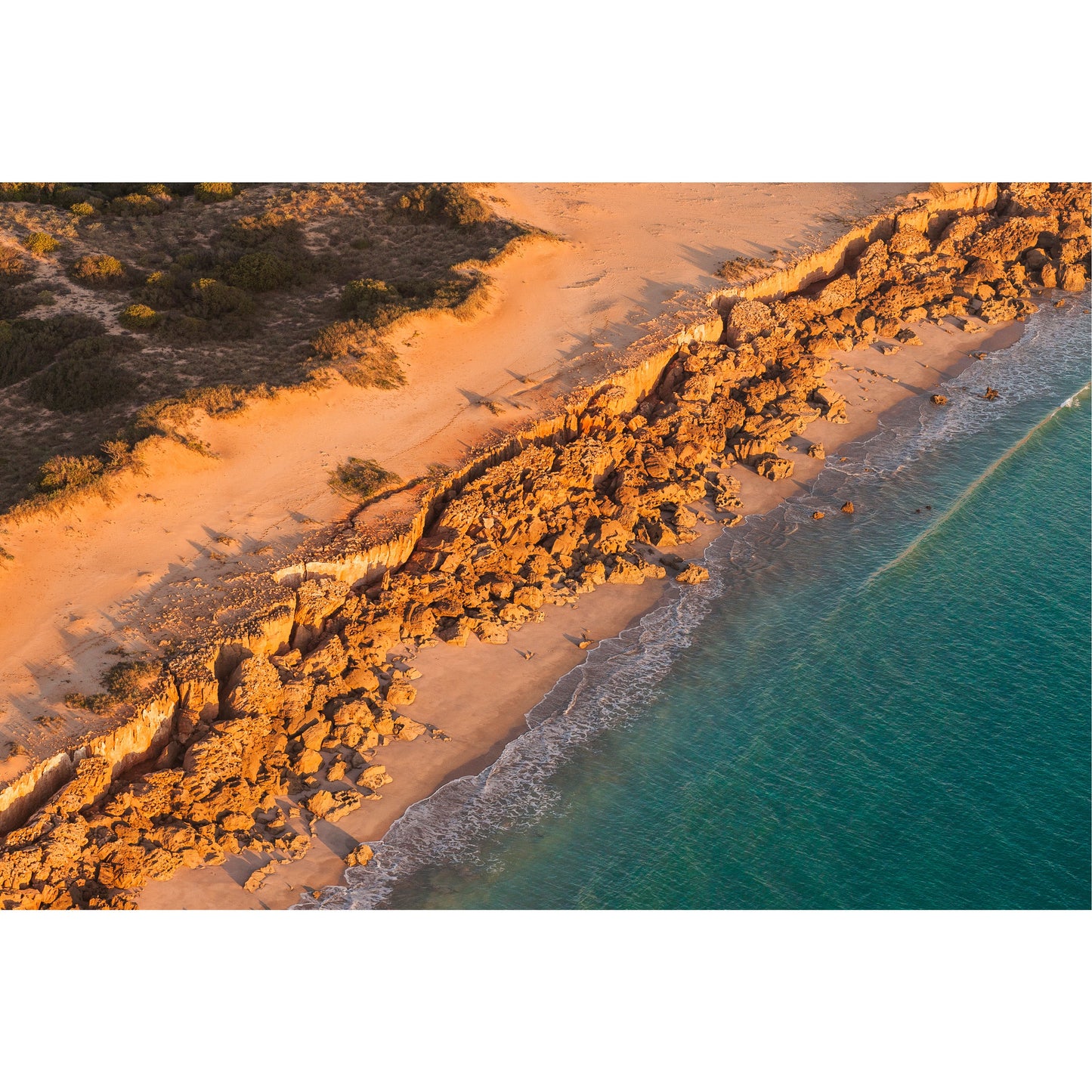 Barred Creek Seawall Sunset - Acrylic Print