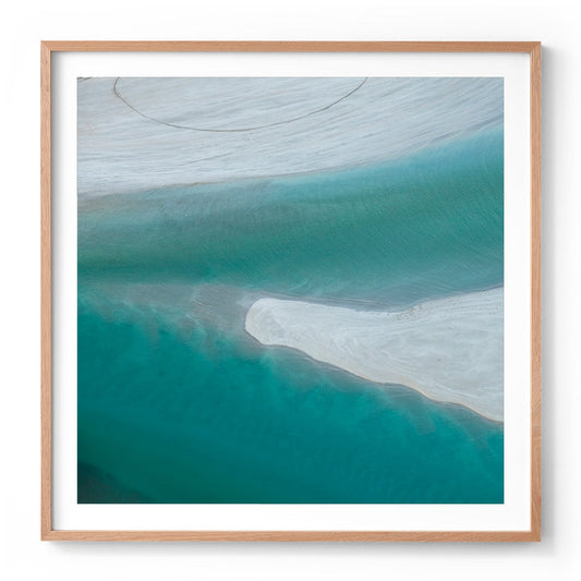 Willie Creek Sandbar - Square Framed Print