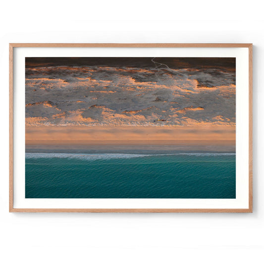 Camped on the Beach - Framed Print