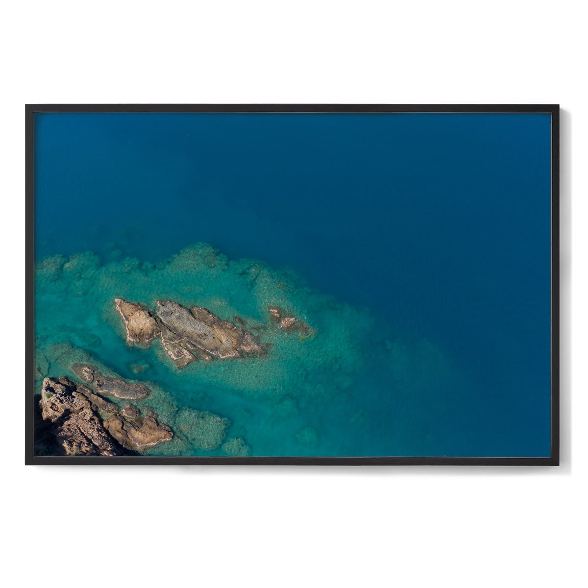 Langford Island Fringe Reef Abstract #1 - Framed Print