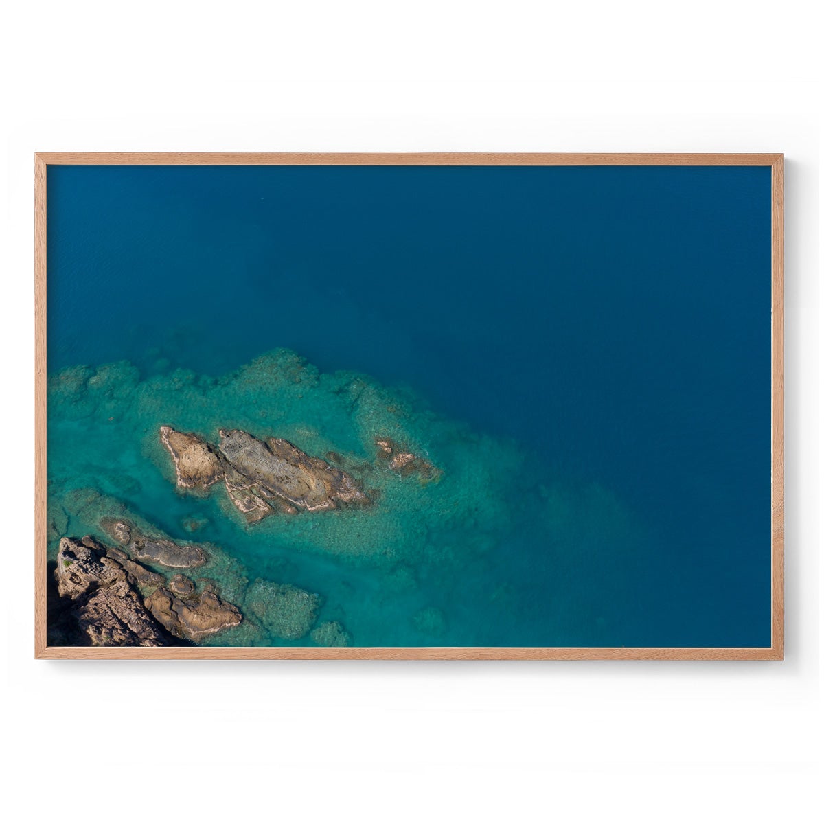 Langford Island Fringe Reef Abstract #1 - Framed Print