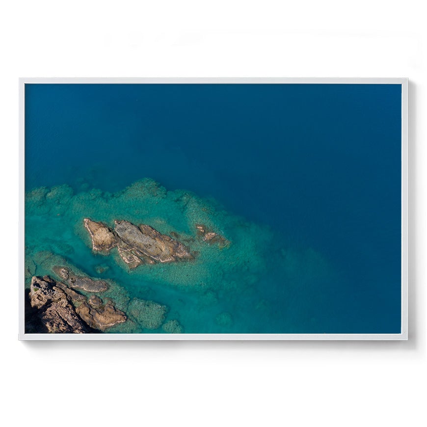 Langford Island Fringe Reef Abstract #1 - Framed Print