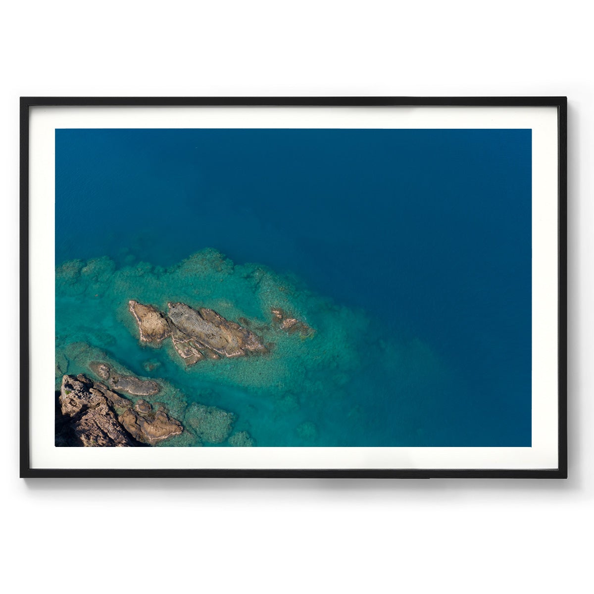 Langford Island Fringe Reef Abstract #1 - Framed Print