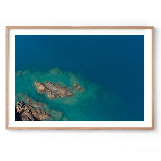 Langford Island Fringe Reef Abstract #1 - Framed Print