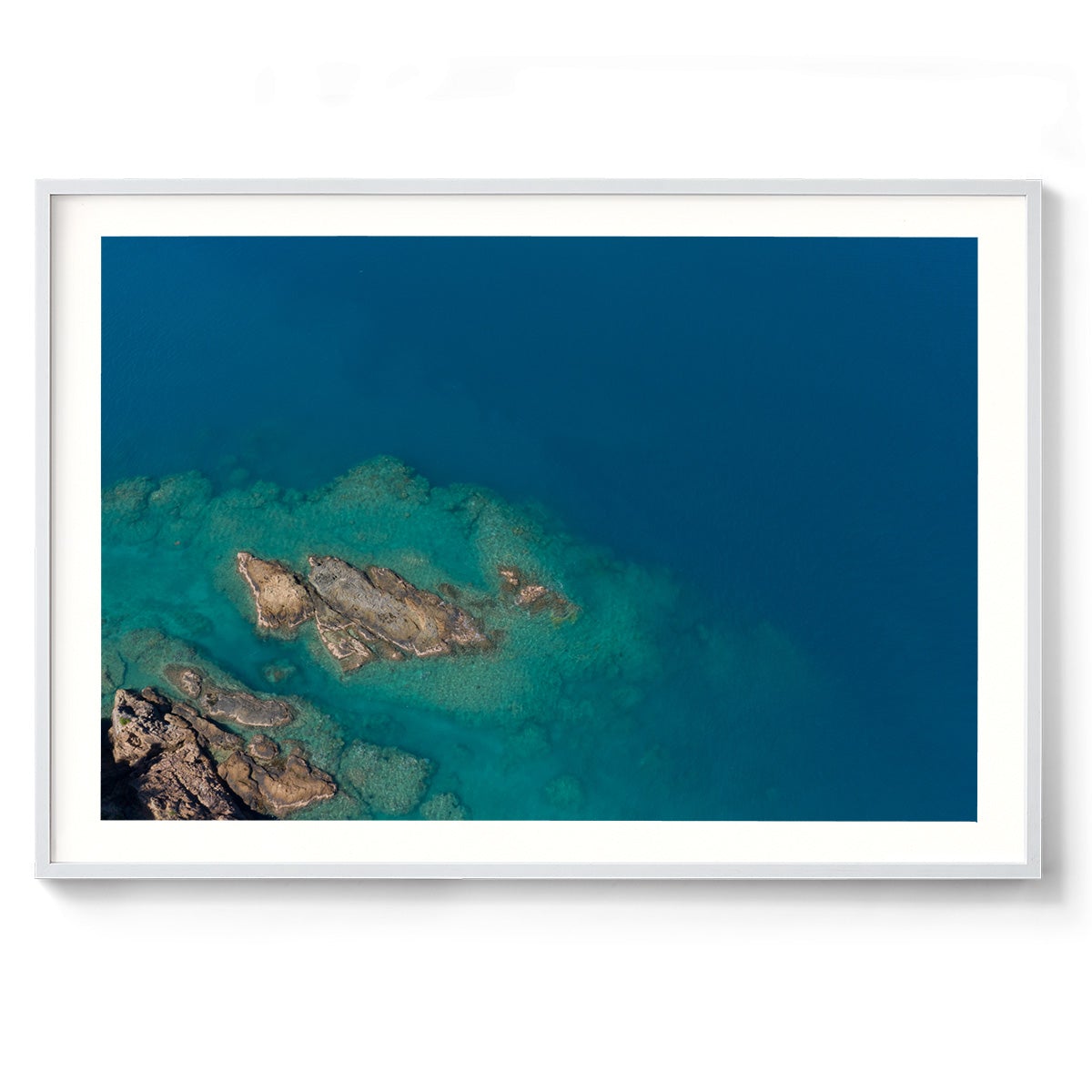 Langford Island Fringe Reef Abstract #1 - Framed Print