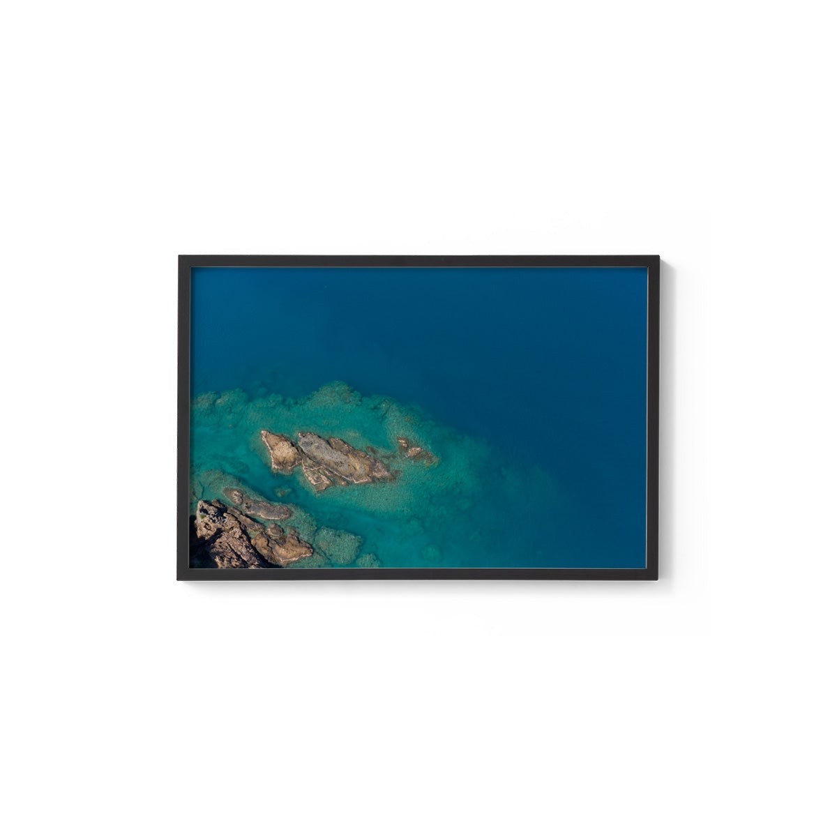 Langford Island Fringe Reef Abstract #1 - Framed Print