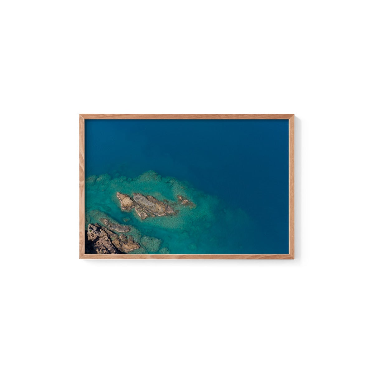 Langford Island Fringe Reef Abstract #1 - Framed Print