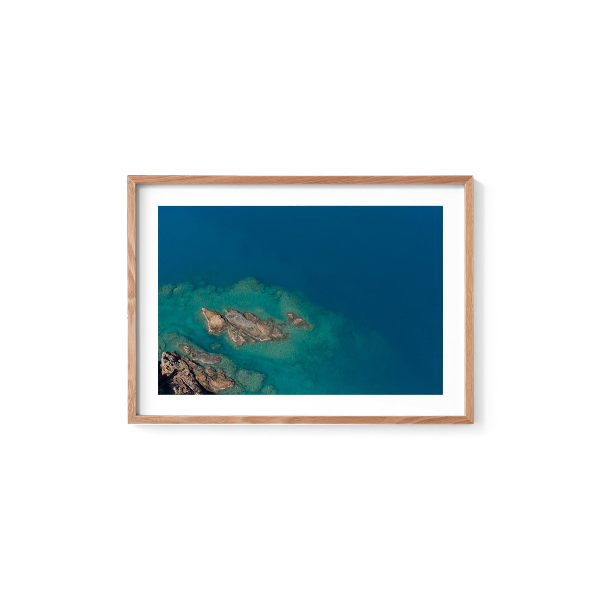 Langford Island Fringe Reef Abstract #1 - Framed Print