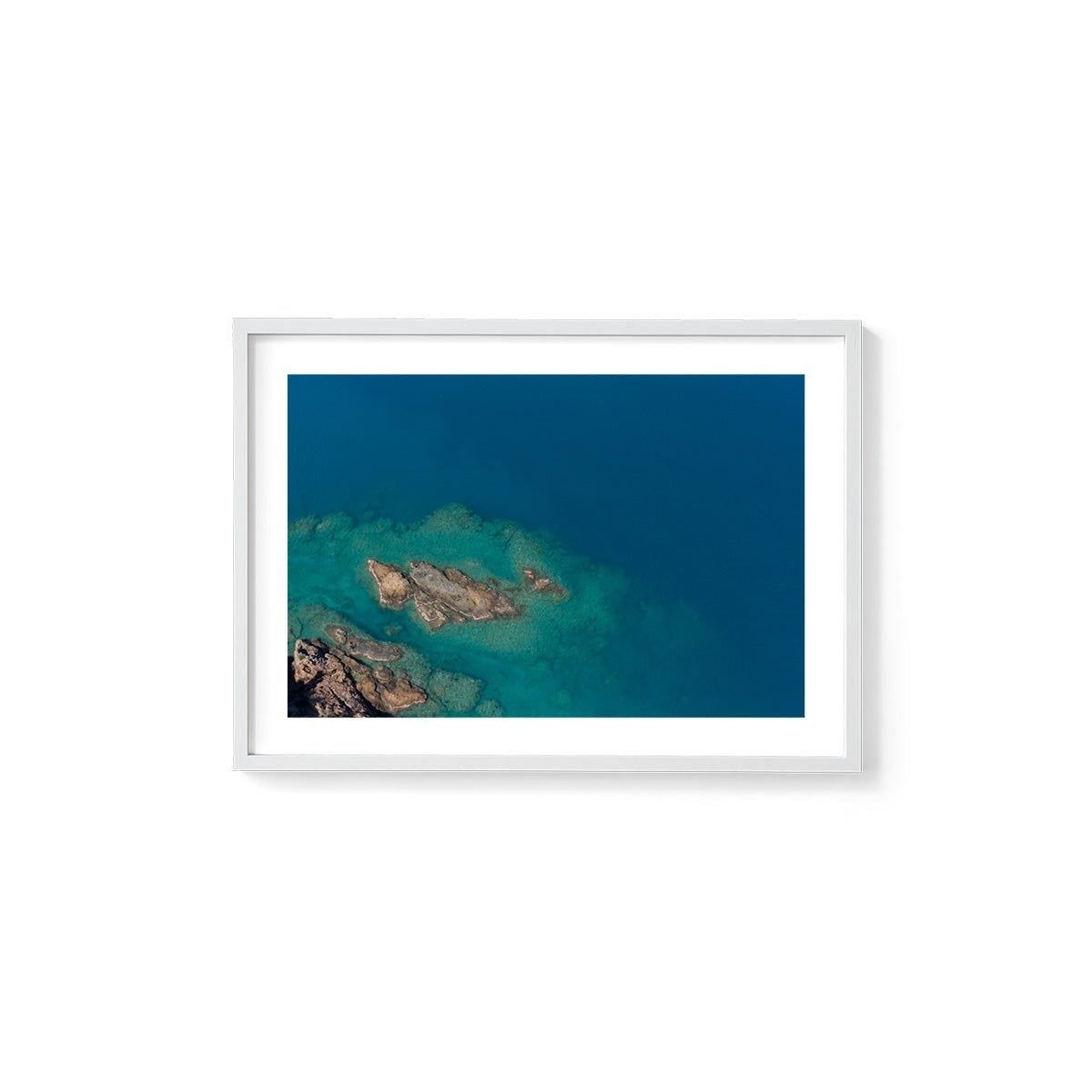 Langford Island Fringe Reef Abstract #1 - Framed Print