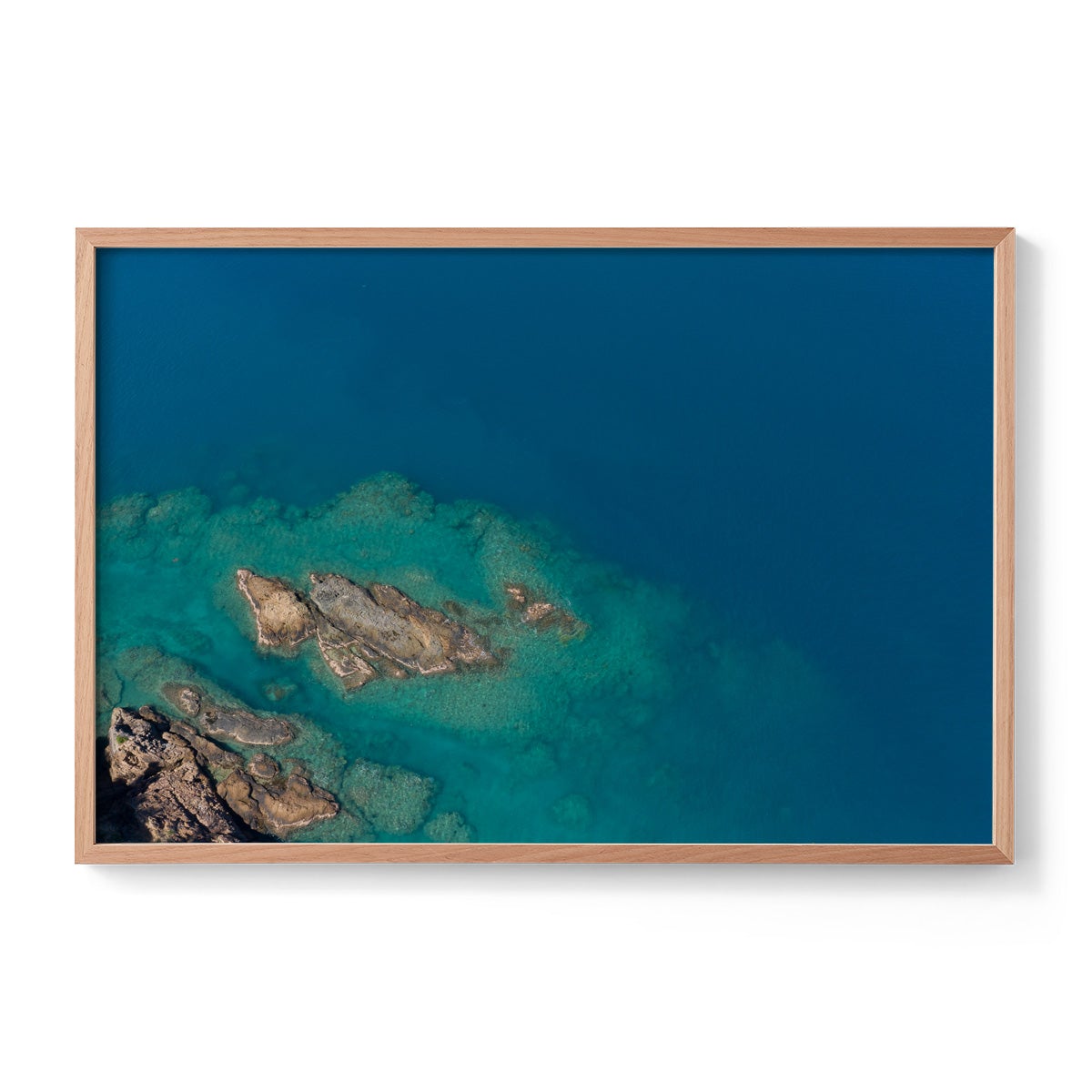 Langford Island Fringe Reef Abstract #1 - Framed Print