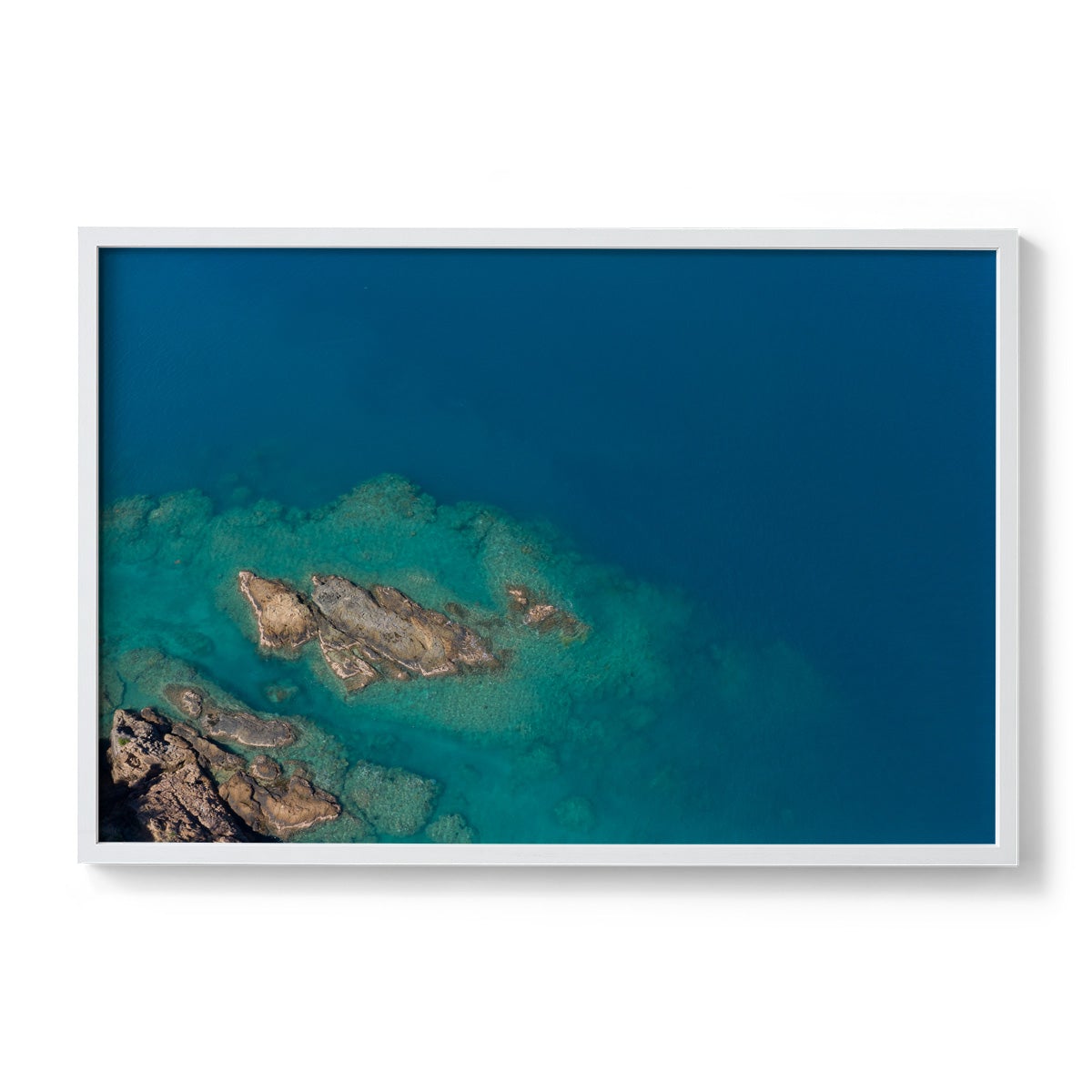 Langford Island Fringe Reef Abstract #1 - Framed Print