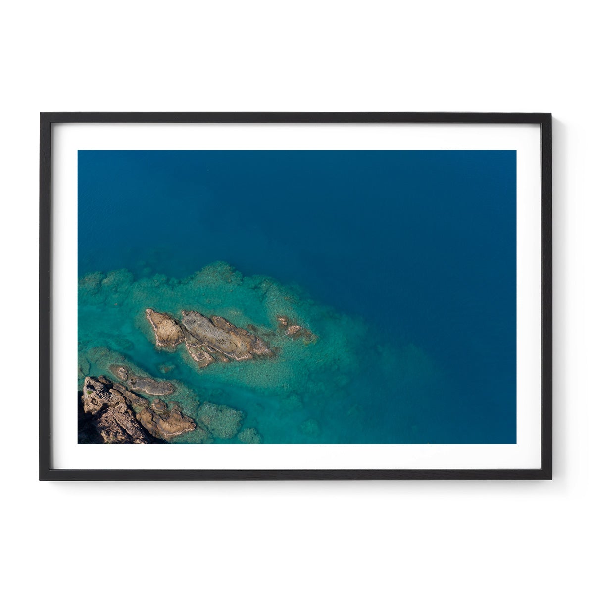 Langford Island Fringe Reef Abstract #1 - Framed Print