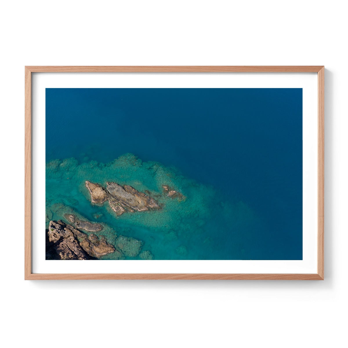 Langford Island Fringe Reef Abstract #1 - Framed Print