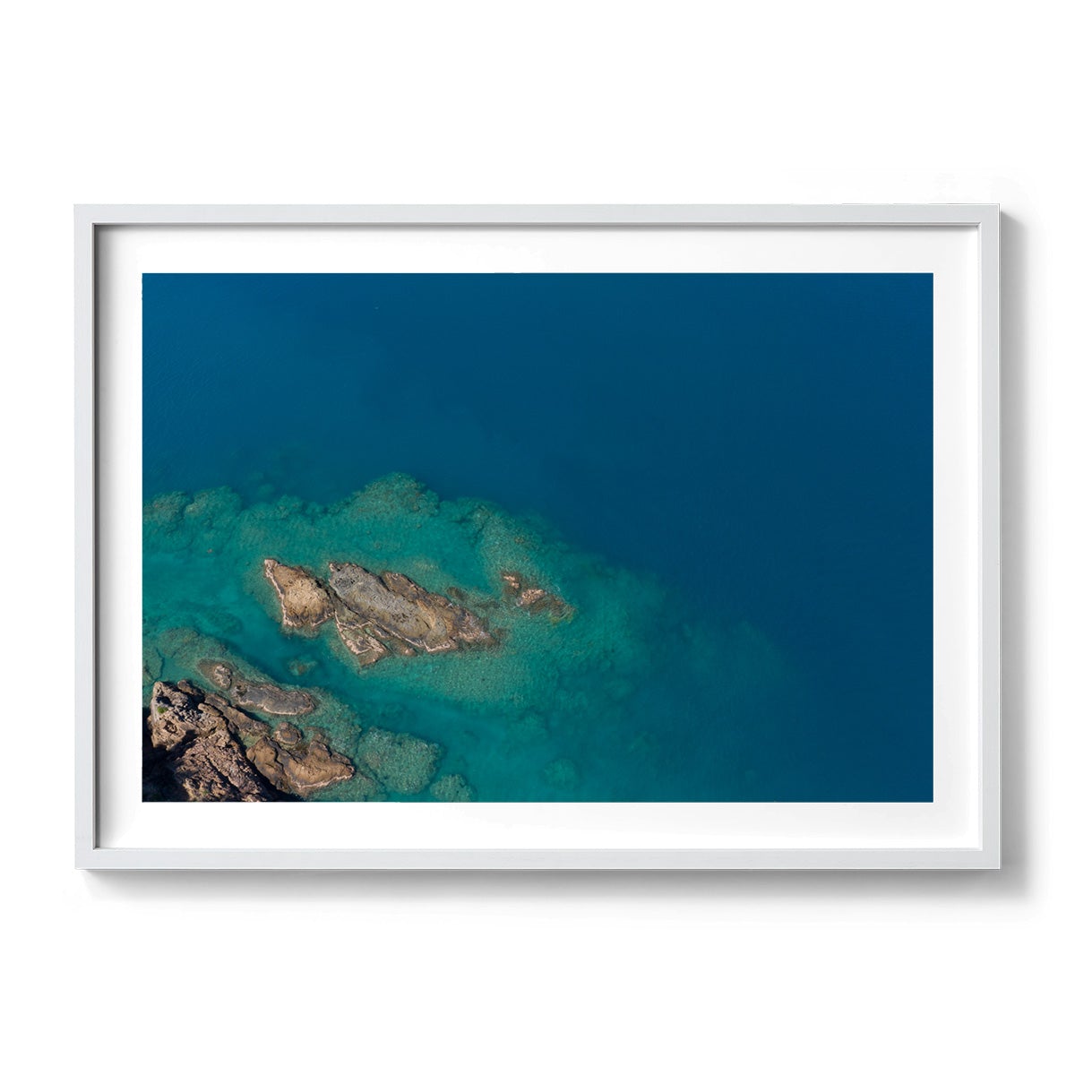 Langford Island Fringe Reef Abstract #1 - Framed Print