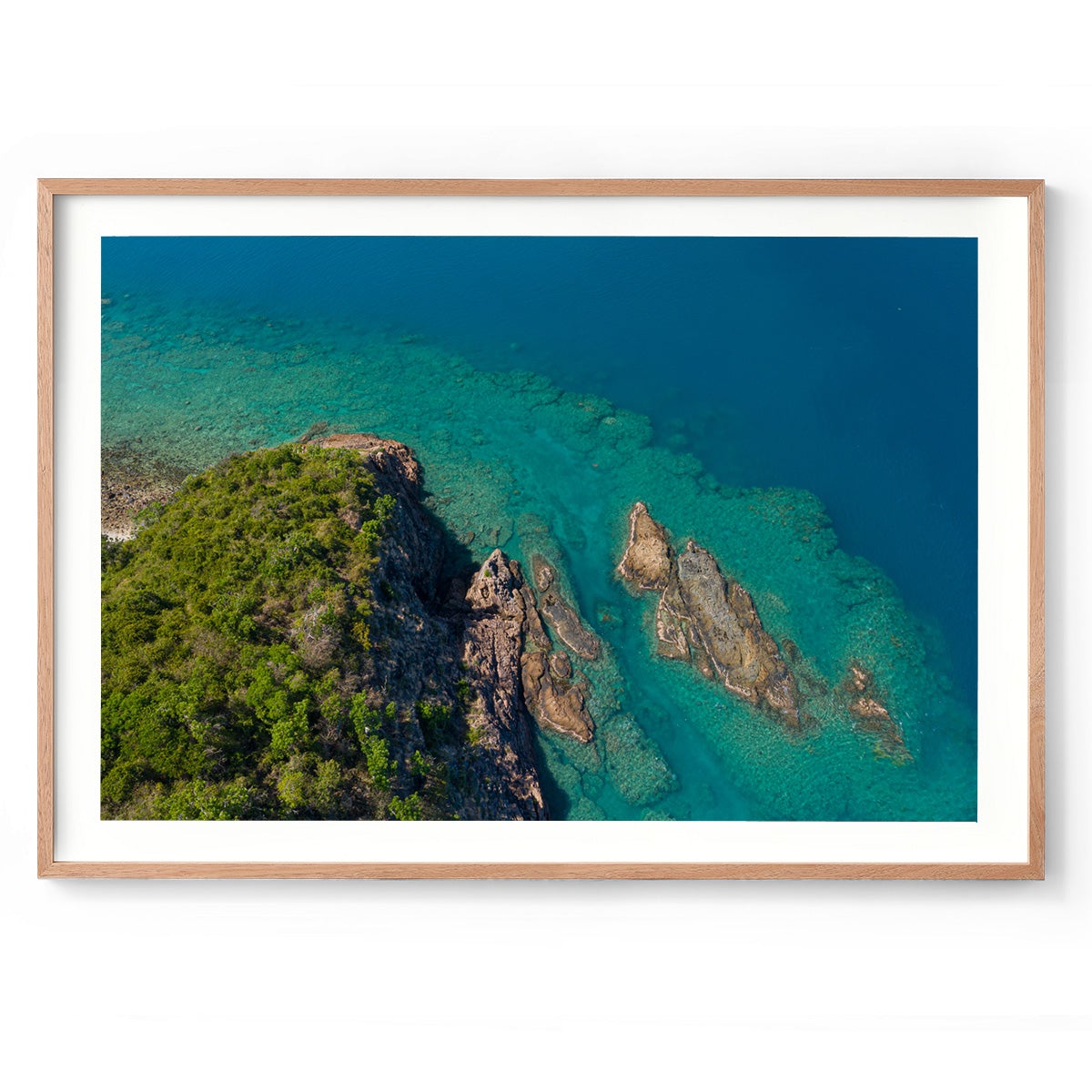 Langford Island Fringe Reef Abstract #2 - Framed Print