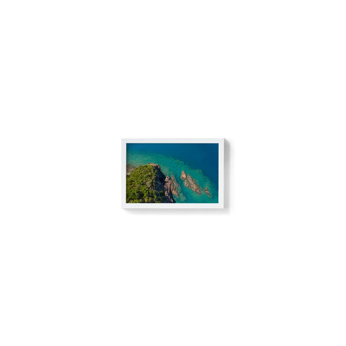 Langford Island Fringe Reef Abstract #2 - Framed Print