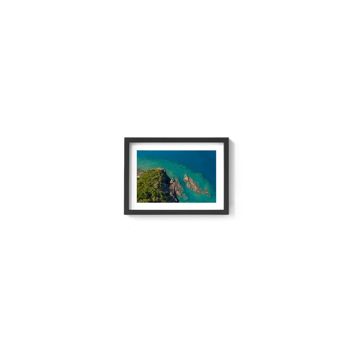 Langford Island Fringe Reef Abstract #2 - Framed Print